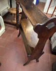 Arts & Crafts Antique Oak Double Book Trough (SKU74)