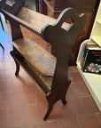 Arts & Crafts Antique Oak Double Book Trough (SKU74)