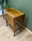 Antique Small Drop Leaf Extending Swivel Top Dining Table (SKU33)