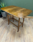Antique Small Drop Leaf Extending Swivel Top Dining Table (SKU33)