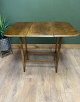Antique Small Drop Leaf Extending Swivel Top Dining Table (SKU33)