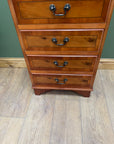 Vintage Yew Wood Small Chest Drawers / Bedside (SKU171)