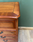 Vintage Yew Wood Small Chest Drawers / Bedside (SKU171)