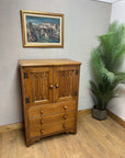 Vintage Oak Chest Tall Boy (SKU162)