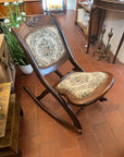 Antique Victorian Folding Rocking Chair (SKU226)