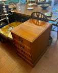 Yew Wood Deep Drawer Filing Cabinet With Key (SKU141)