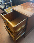 Yew Wood Deep Drawer Filing Cabinet With Key (SKU141)