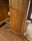 Vintage Oak Draw Leaf Wooden Dining Table (SKU34)