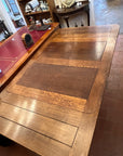 Vintage Oak Draw Leaf Wooden Dining Table (SKU34)