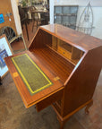 Vintage Yew Wood Bureau With Key (SKU141)