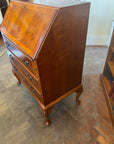 Vintage Yew Wood Bureau With Key (SKU141)