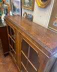 Vintage 1940s Burr Walnut Glazed Cabinet (SKU81)