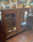 Vintage 1940s Burr Walnut Glazed Cabinet (SKU81)