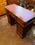 Antique Edwardian C.1900 Desk Leather Top With Key (SKU133)
