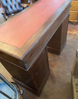 Antique Edwardian C.1900 Desk Leather Top With Key (SKU133)