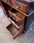 Antique Edwardian C.1900 Desk Leather Top With Key (SKU133)