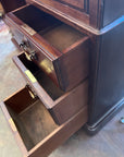 Antique Edwardian C.1900 Desk Leather Top With Key (SKU133)