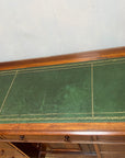 Antique Victorian Twin Pedestal Desk Leather Top (SKU124)