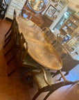 Regency Style Burr Walnut Extending Dining Table (SKU32)