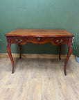 Vintage French Style Mahogany Serpentine Fronted Writing Desk (SKU129)