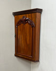 Victorian Mahogany Hanging Corner Cupboard (SKU232)