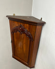 Victorian Mahogany Hanging Corner Cupboard (SKU232)
