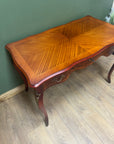 Vintage French Style Mahogany Serpentine Fronted Writing Desk (SKU129)