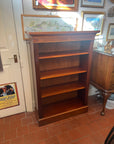 Vintage Mahogany Open Bookcase 4 Shelves (SKU131)