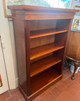 Vintage Mahogany Open Bookcase 4 Shelves (SKU131)