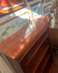Vintage Mahogany Open Bookcase 4 Shelves (SKU131)