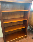 Vintage Mahogany Open Bookcase 4 Shelves (SKU131)
