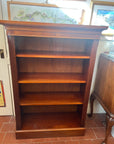 Vintage Mahogany Open Bookcase 4 Shelves (SKU131)