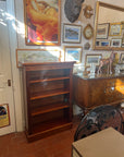 Vintage Mahogany Open Bookcase 4 Shelves (SKU131)