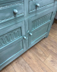 Vintage Oak Sideboard Green/White (SKU028)