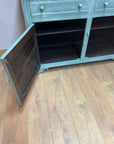 Vintage Oak Sideboard Green/White (SKU028)