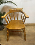 Solid Light Wood Captains Chair (SKU31)