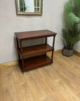 Vintage Mahogany Buffet 3 Tier Trolley on Castors (SKU81)