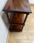 Vintage Mahogany Buffet 3 Tier Trolley on Castors (SKU81)