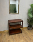 Vintage Mahogany Buffet 3 Tier Trolley on Castors (SKU81)