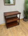 Vintage Mahogany Buffet 3 Tier Trolley on Castors (SKU81)