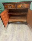 Vintage Bevan Funnell Mahogany Serpentine Front Cocktail Cabinet (SKU69)