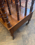Antique Wooden Canterbury On Castors (SKU86)