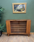 Mid Century Nathan Teak Glazed Bookcase (SKU134)
