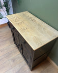 Vintage Oak Wooden Sideboard (SKU024)