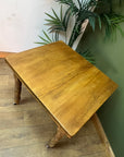 Antique Pine Small Dining Table With Drawer (SKU32)
