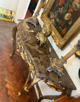 Italian Rococo Revival Style Marble Top Console Table (SKU242)