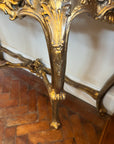Italian Rococo Revival Style Marble Top Console Table (SKU242)