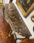 Italian Rococo Revival Style Marble Top Console Table (SKU242)