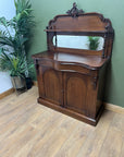 Antique Victorian Mahogany Chiffonier With Mirror (SKU053)