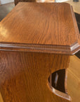 Oak Side Table / Magazine Rack and Single Drawer (SKU74)